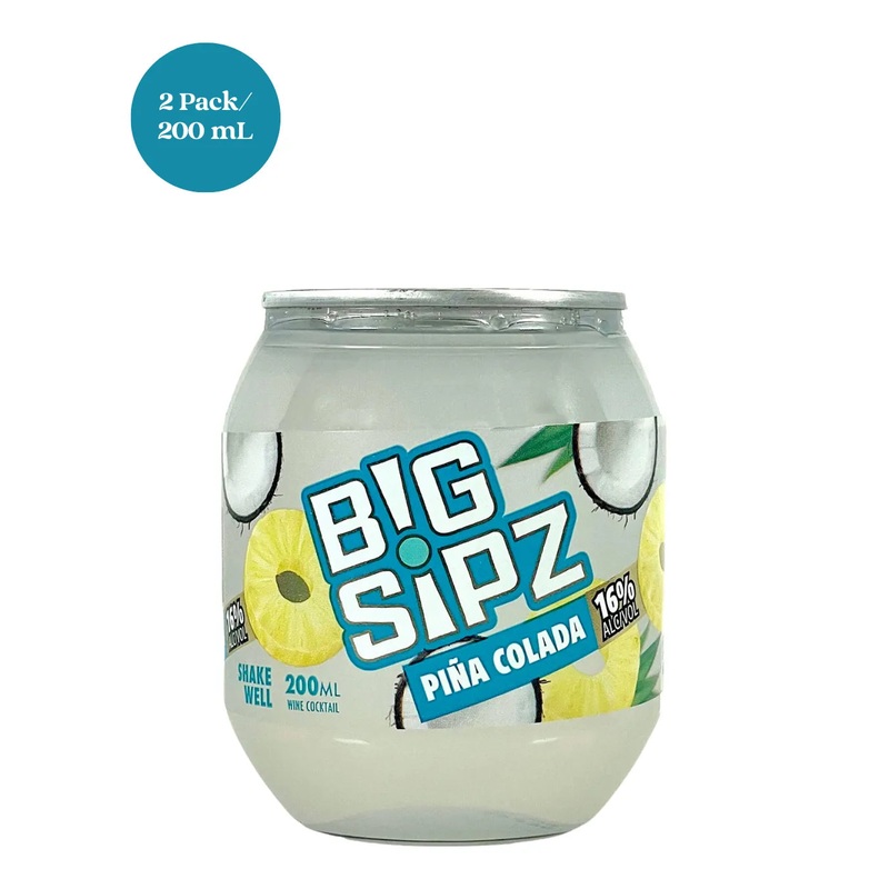 Big Sipz Pia Colada RTD Cocktail 2pk 200mL
