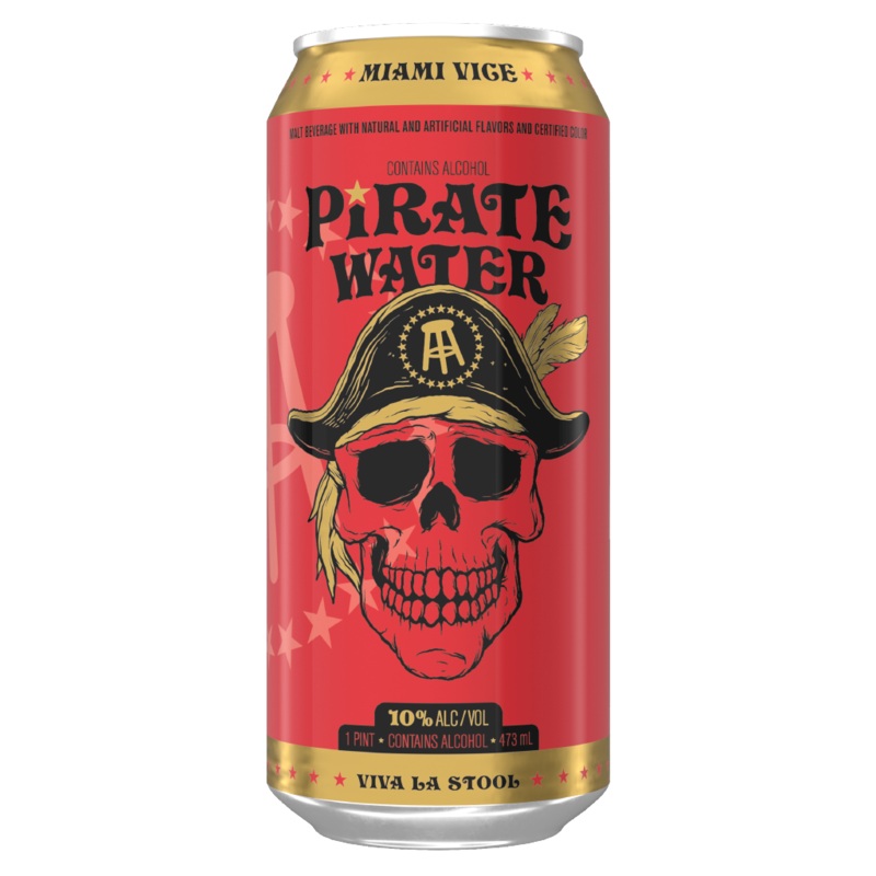 Cocktail Pirate Water 16oz Miami Vice