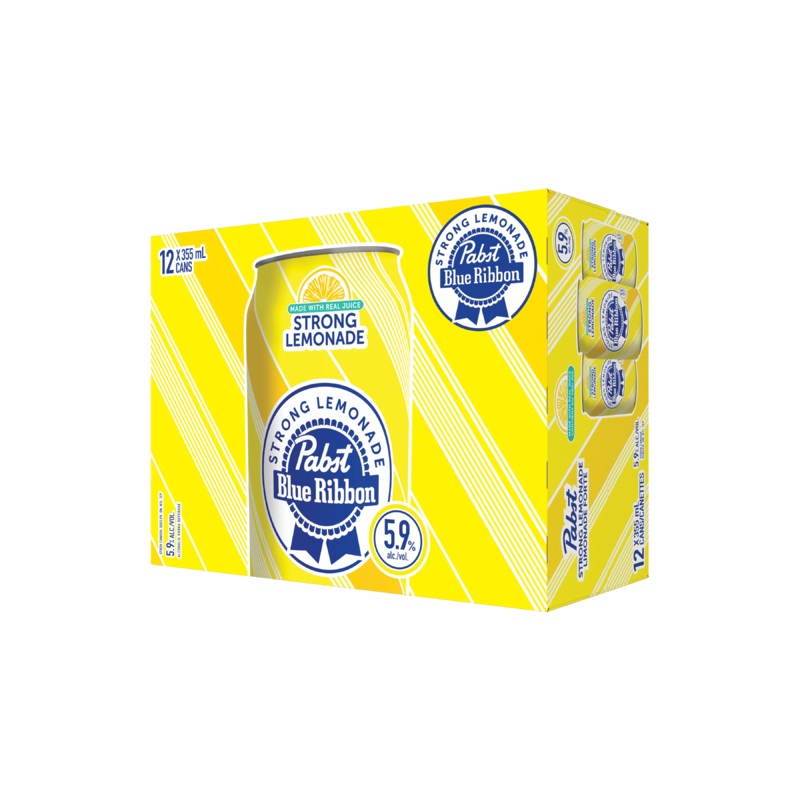 PABST BLUE RIBBON STRONG LEMONADE 355ML 12PK CAN @ MacTaggart Ridge [1056078] 4260 ml