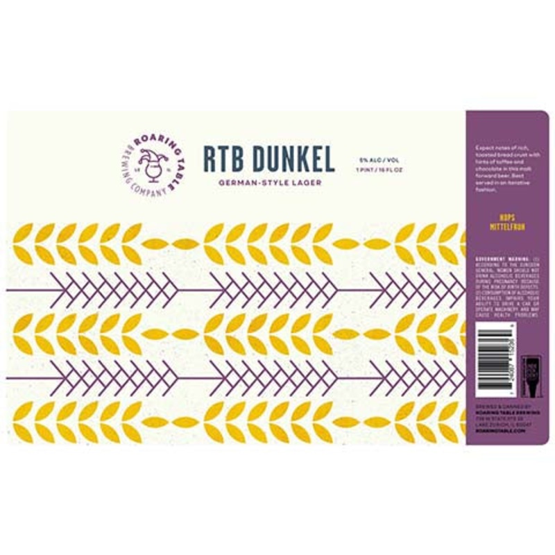 Roaring Table RTB Dunkel Lager 16OZ SINGLE CAN