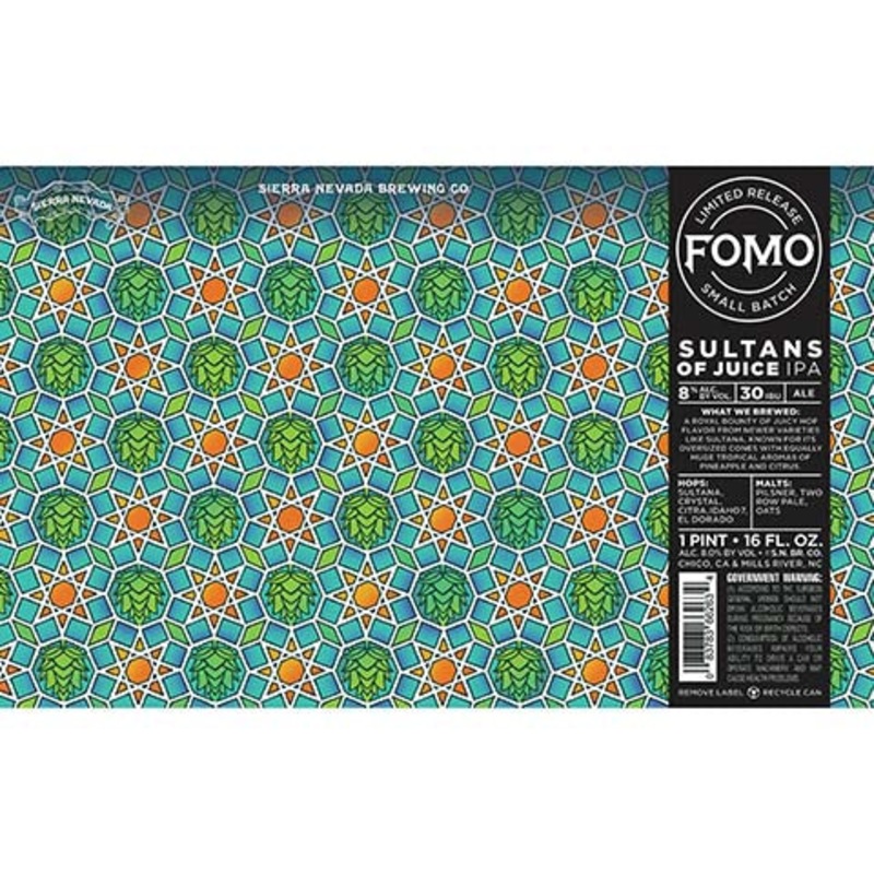 Sierra Nevada Sultans Of Juice IPA 16OZ SINGLE CAN