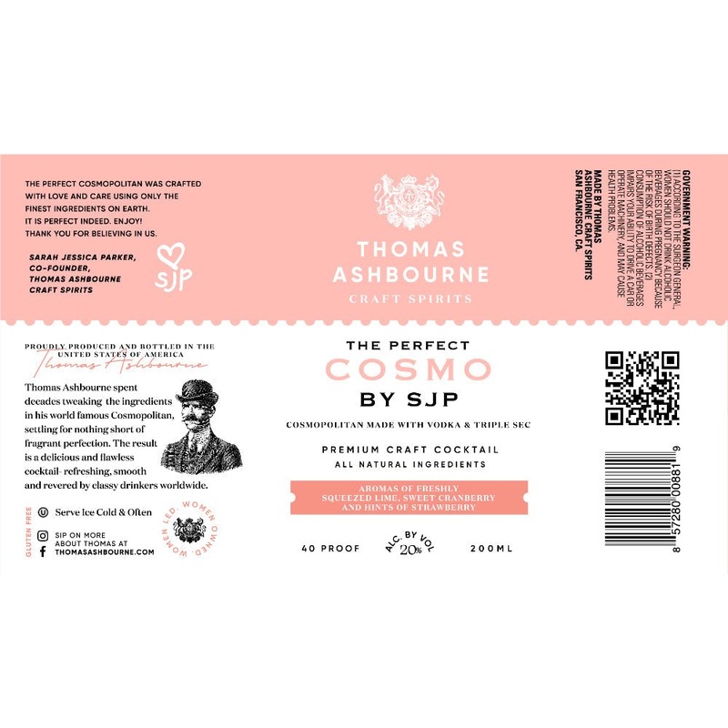 Thomas Ashbourne The Perfect Cosmo by Sarah Jessica Parker 4PK Cans