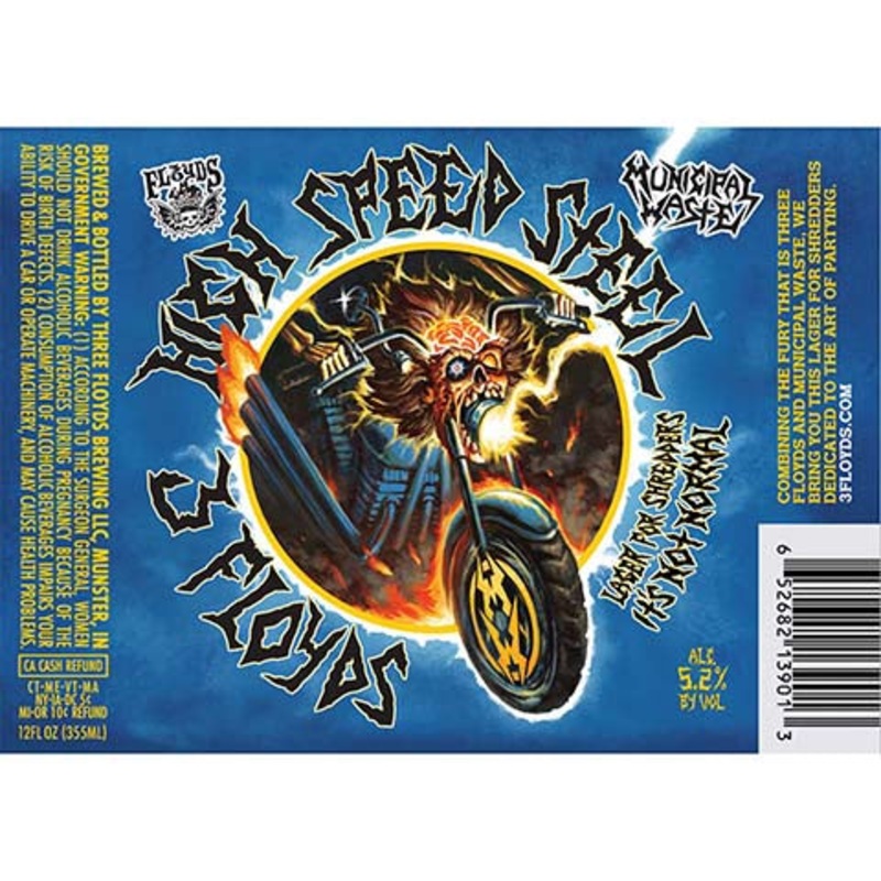 Three Floyds High Speed Steel Lager 12OZ SINGLE BTL