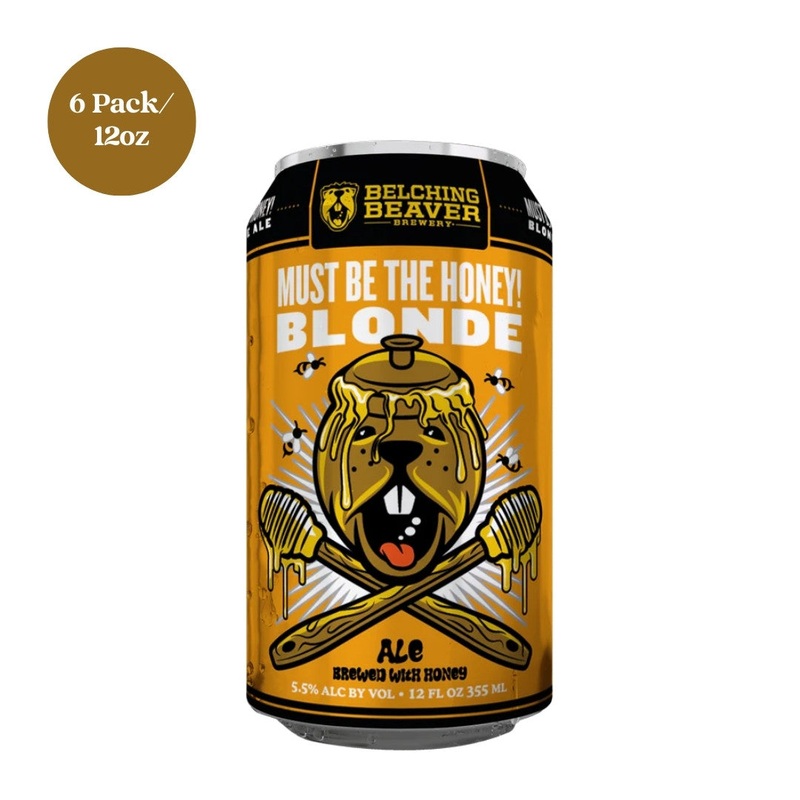 Belching Beaver Must Be The Honey Blonde Ale Beer 12 fl oz 6pk cans