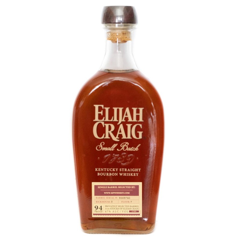 Elijah Craig Small Batch Single Barrel Selected SipWhiskey.Com