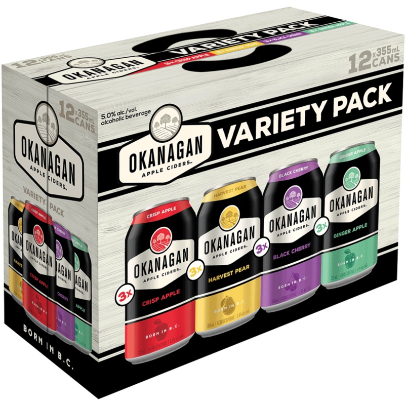 OKANAGAN APPLE VARIETY PACK 24 CANS