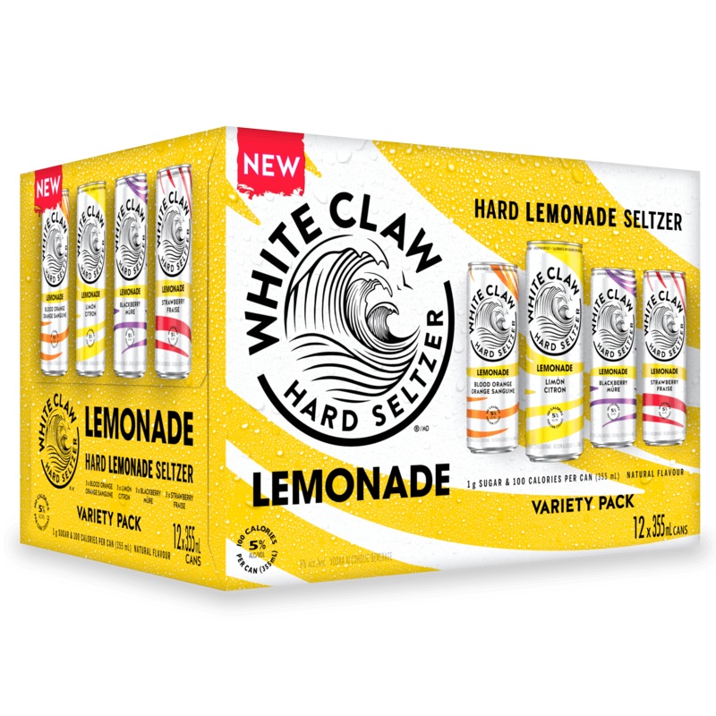 WHITE CLAW LEMONADE VARIETY 12 PACK