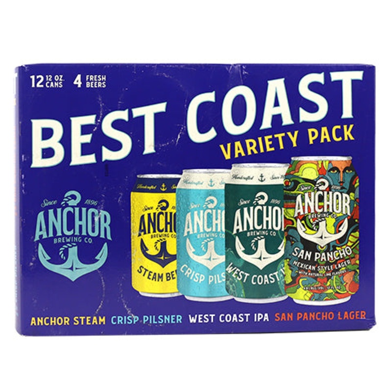 Anchor Best Coast Variety Pack 12PK 12OZ CAN