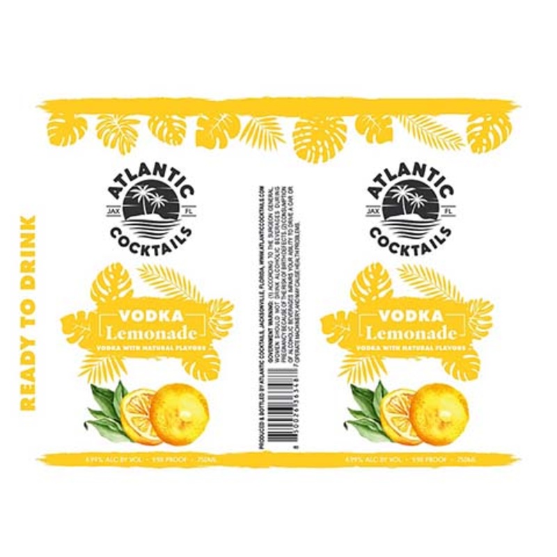 Atlantic Cocktails Vodka Lemonade 750ML BTL