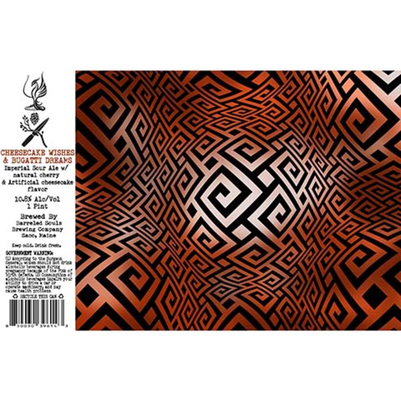 Barreled Souls Cheesecake Wishes & Bugatti Dreams Imperial Sour Ale 16OZ SINGLE CAN