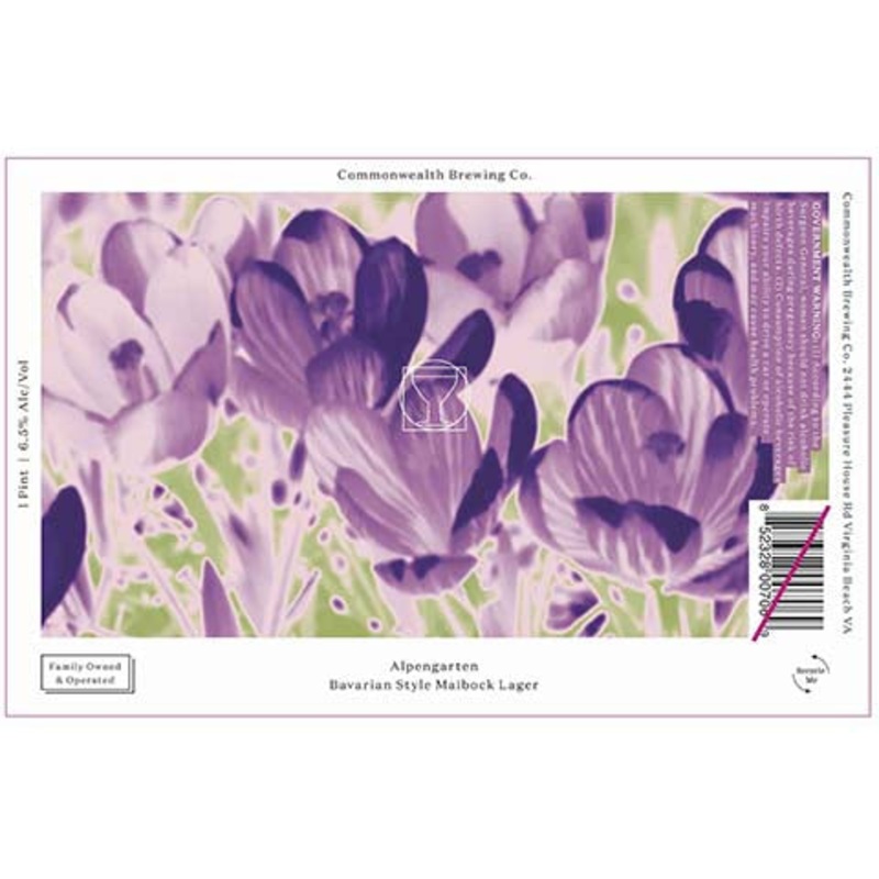 Commonwealth Alpengarten Bavarian Maibock Lager 16OZ SINGLE CAN
