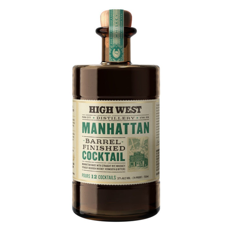 HIGH WEST MANHATTAN BARREL FINISHED COCKTAIL 74 750ML 750ML