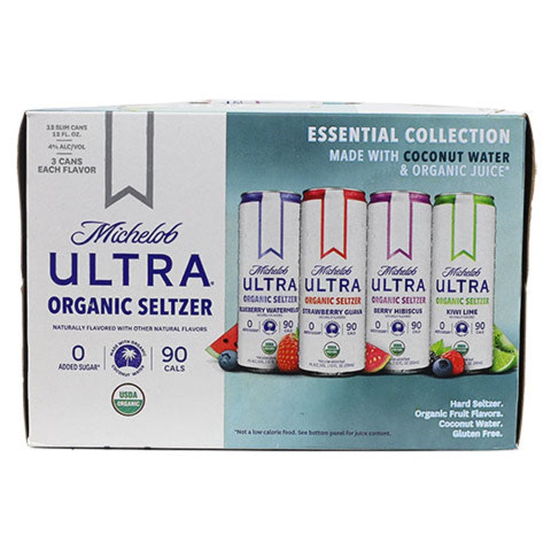 Michelob Ultra Organic Seltzer Essential Collection 12PK 12OZ CAN