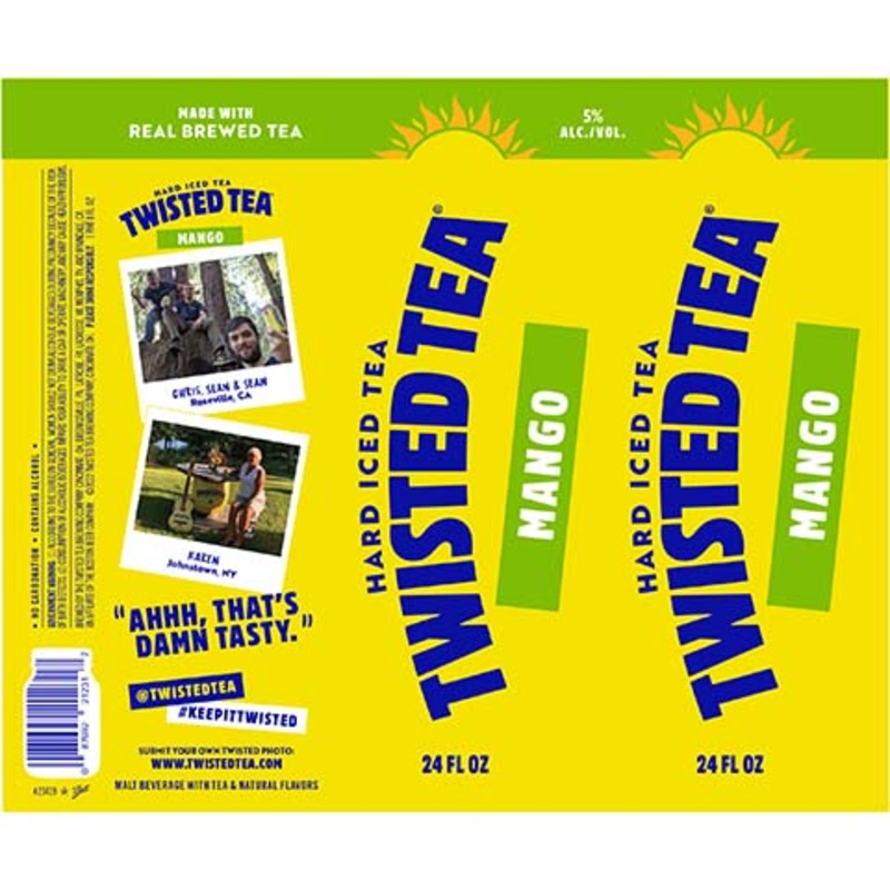 Twisted Tea Mango Hard Iced Tea 24OZ SINGLE BTL