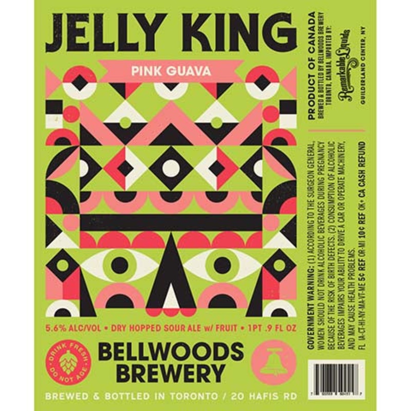 Bellwoods Jelly King Pink Guava Sour Ale 500ML BTL