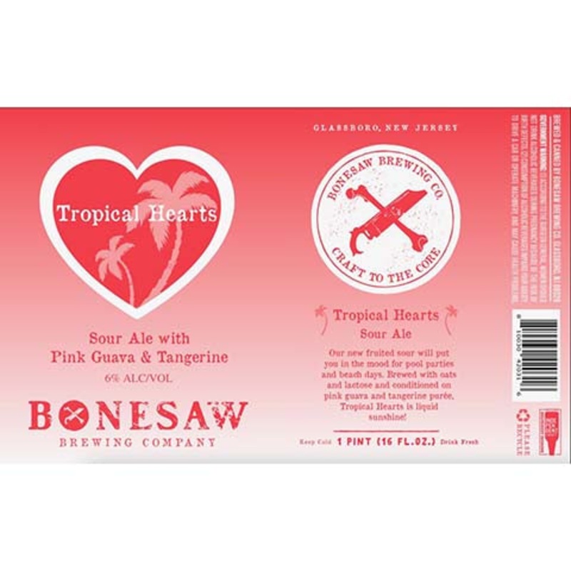 Bonesaw Tropical Hearts Sour Ale 16OZ SINGLE CAN