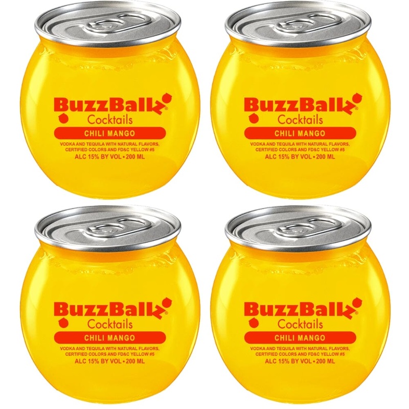 Buzzballz Chili Mango Pre-Mixed Cocktails 4-Pack