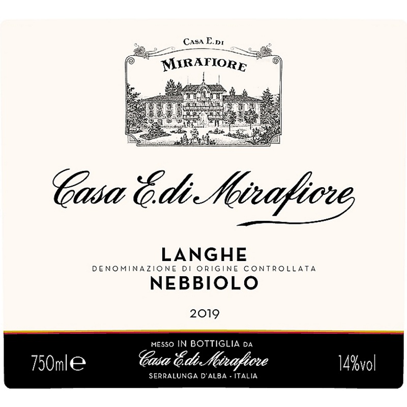 CASA E. DE MIRAFIORE NEBBIOLO LANGHE 2016 750ML 750ML