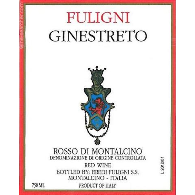 FULIGNI ROSSO DI MONTALCINO GINESTRETO DOC 2018 750 mL