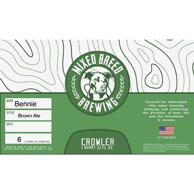 Mixed Breed Bennie Brown Ale 1.89L BTL