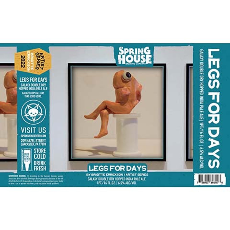 Spring House Legs For Days DDH IPA 16OZ SINGLE CAN