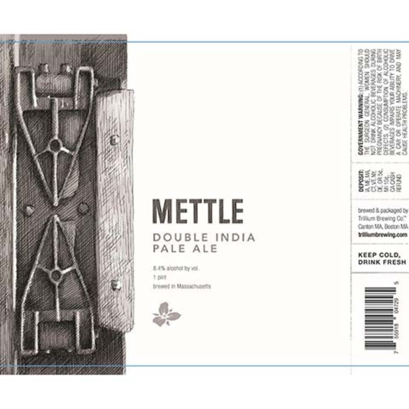 Trillium Mettle DIPA 16OZ SINGLE CAN