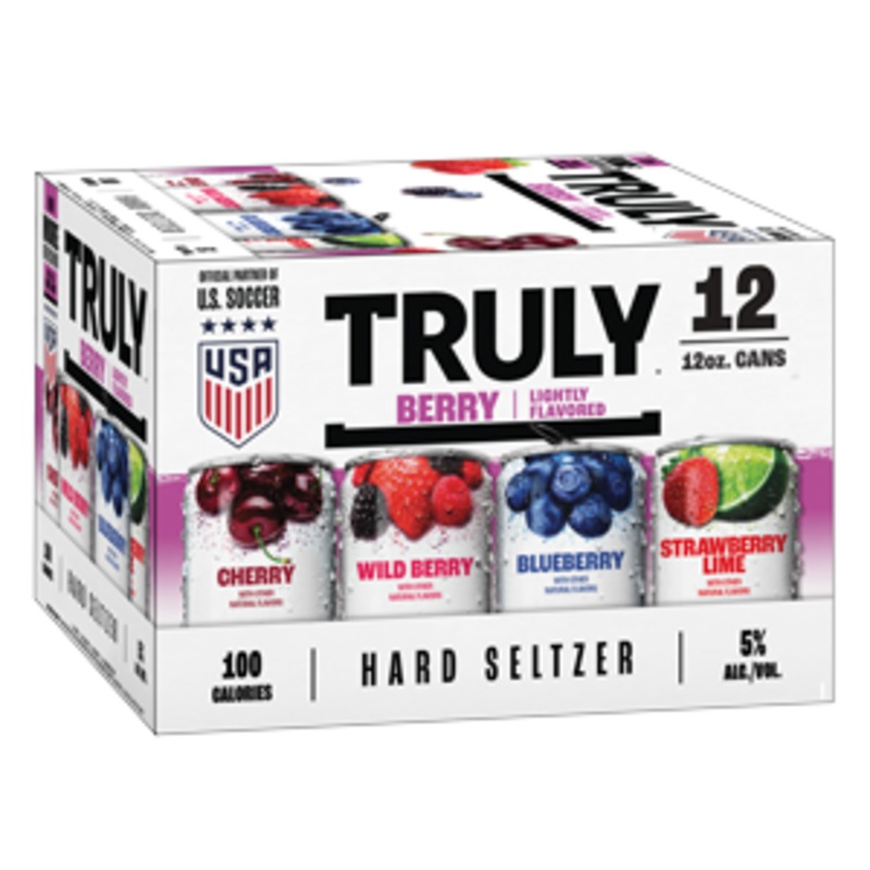 TRULY Hard Seltzer Berry Variety Pack (24 - 12oz Cans, 12 Pack) 24 - 12oz Cans, 12 Pack