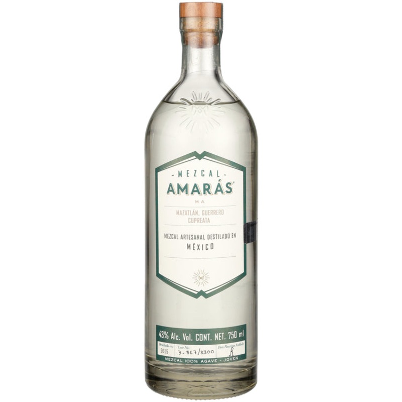 AMARAS MEZCAL JOVEN CUPREATA 86 750ML 750ML