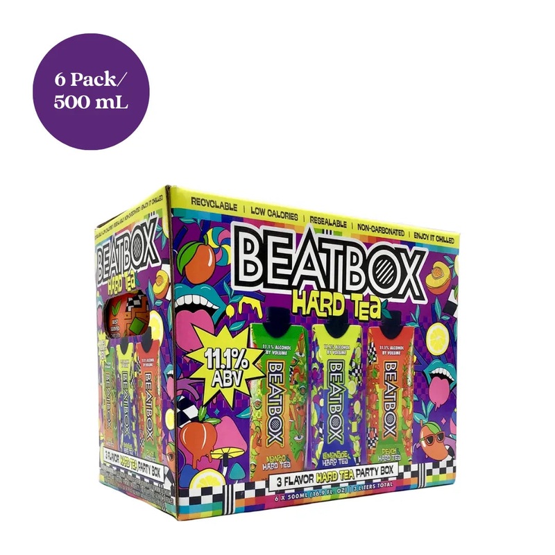 Beatbox Hard Tea Variety Pack 6pk 500mL