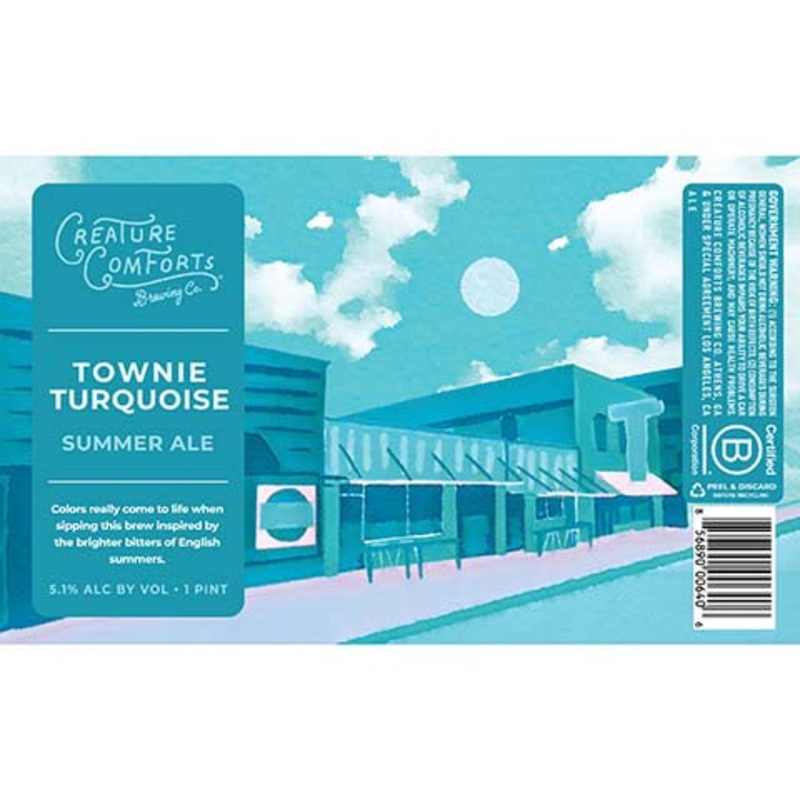 Creature Comforts Townie Turquoise Summer Ale 16OZ SINGLE CAN