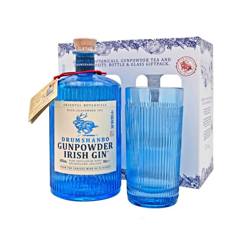 DRUMSHANBO GUNPOWDER IRISH GIN GLASS PACK 750ML @ St. Albert [1038812] 750 ml