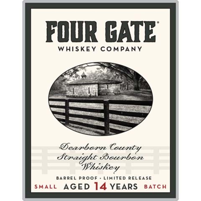Four Gate Dearborn County Straight Bourbon Whiskey Aged Minimum 14 Years 750ML BTL
