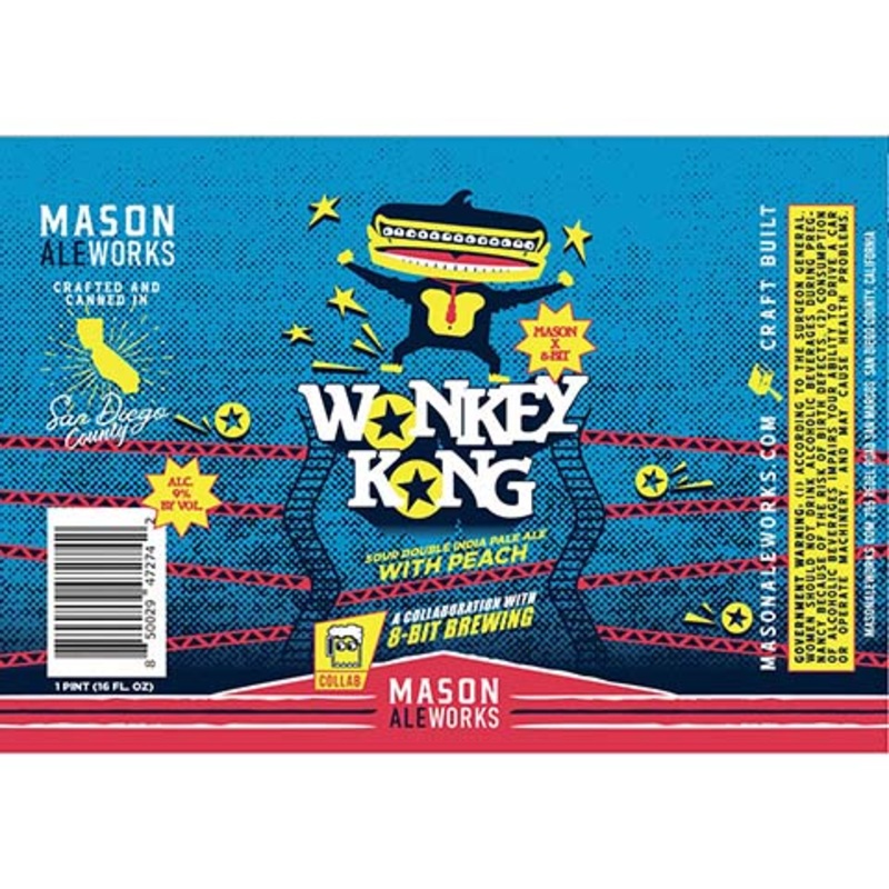 Mason Ale Works Monkey Kong Sour DIPA 16OZ SINGLE CAN