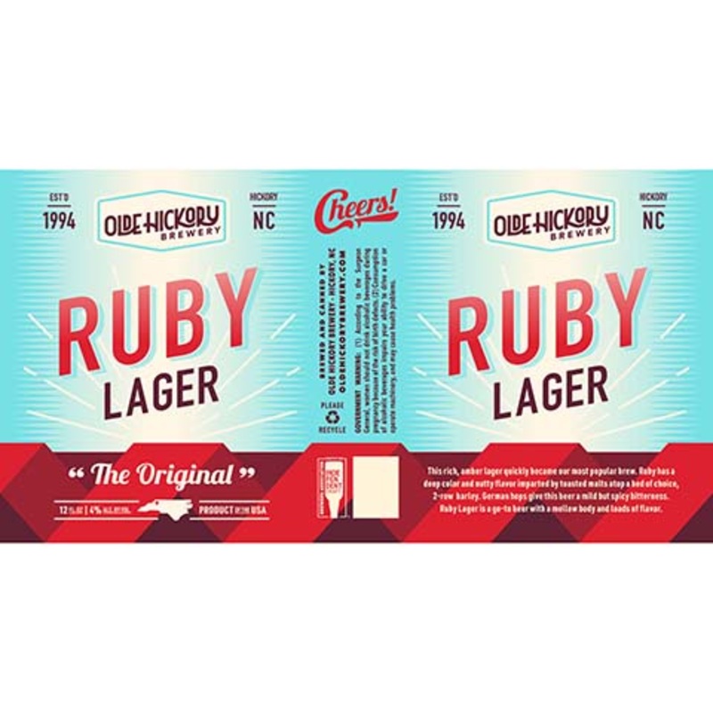 Olde Hickory Ruby Lager 12OZ SINGLE CAN