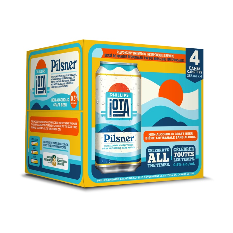PHILLIPS IOTA PILSNER NON ALC 355ML 4PK CAN @ Deerfoot City [1040812] 1420 ml