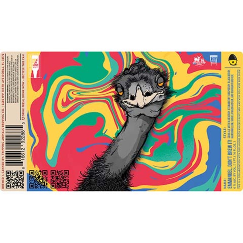 Tripping Animals Emmanuel, Don't Brew It! Sour Ale 16OZ SINGLE CAN