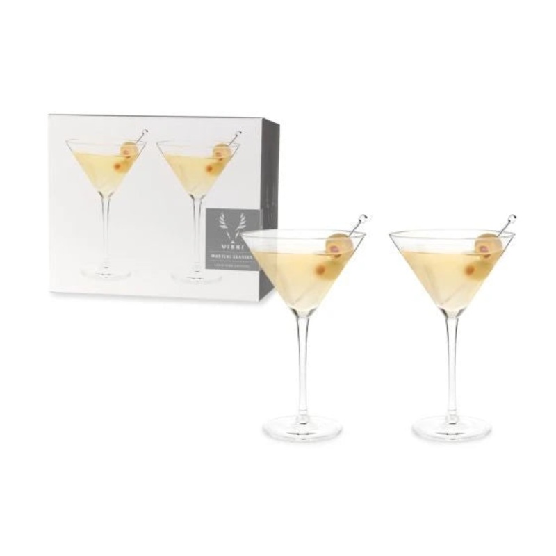 VISKI STEMMED CRYSTAL MARTINI GLASSES @ Southgate [1032636] ml