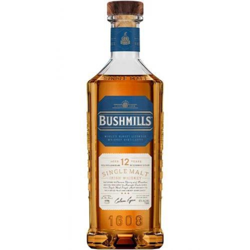 Whiskey Irish Bushmills 12 Year Old Single Malt