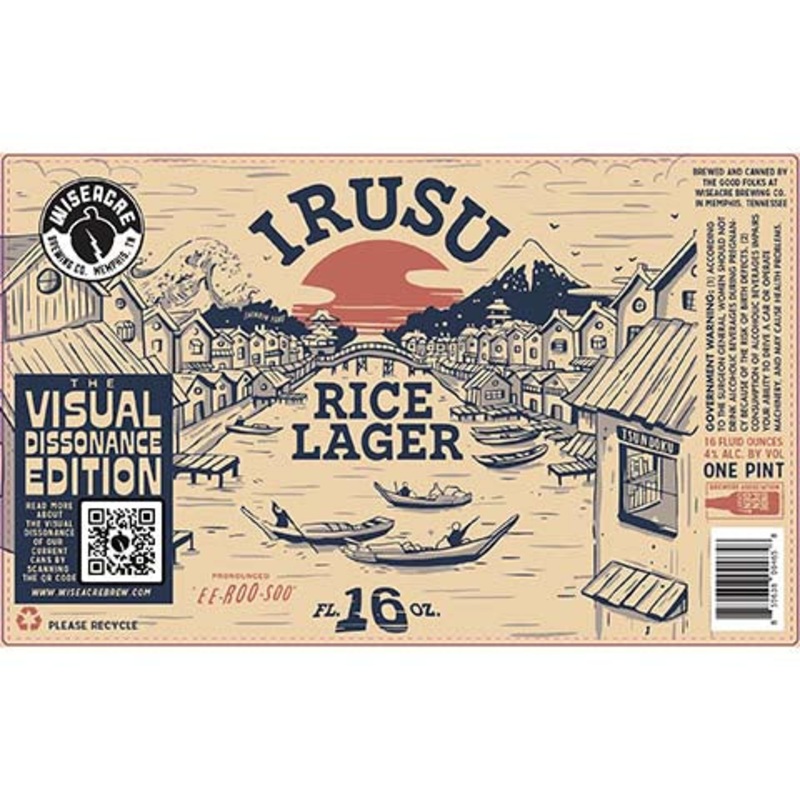 Wiseacre Irusu Rice Lager 16OZ SINGLE CAN