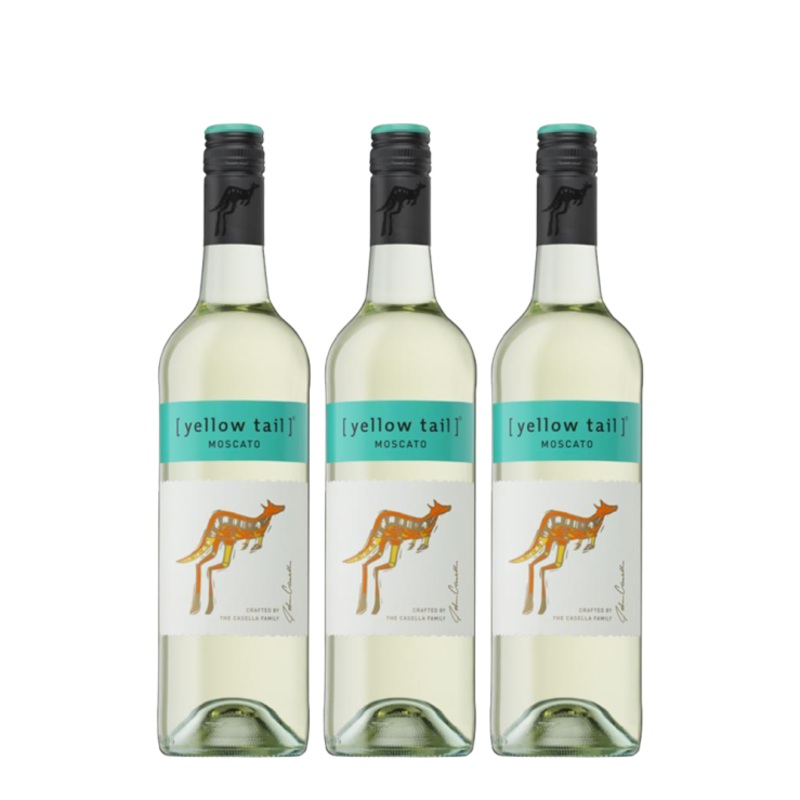 3x Yellow Tail Moscato 750ml