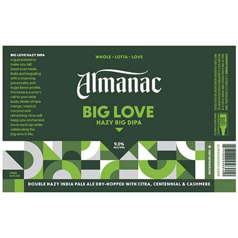 Almanac Big Love Hazy Big DIPA 16OZ SINGLE CAN