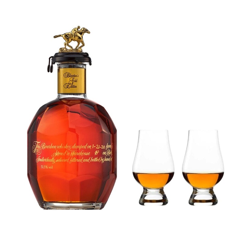 Blanton's Gold Label & Glencairn Whiskey Glass Set