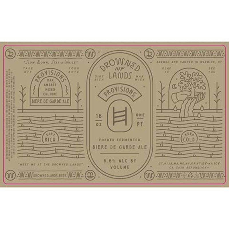 Drowned Lands Provisions Biere De Garde Ale 16OZ SINGLE CAN