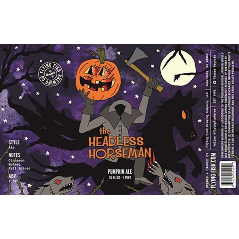 Flying Fish The Headless Horseman Pumpkin Ale 16OZ SINGLE CAN