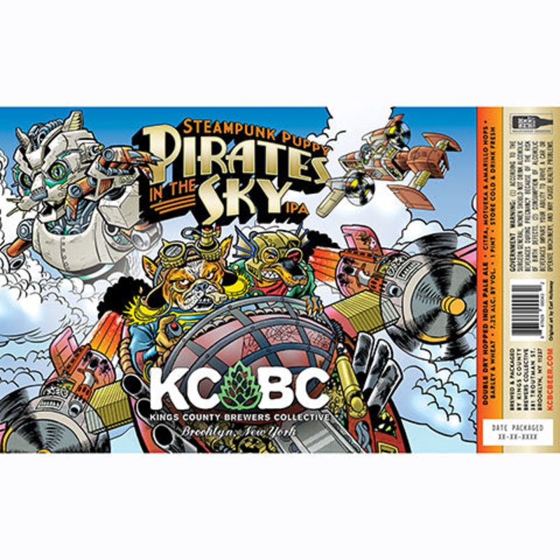 Kings County Brewers Steampunk Puppy Pirates In The Sky IPA 16OZ SINGLE CAN
