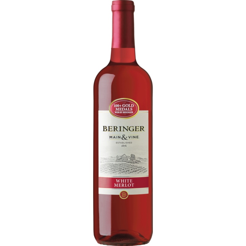 BERINGER MAIN & VINE WHITE MERLOT CALIFORNIA 750ML 750ML