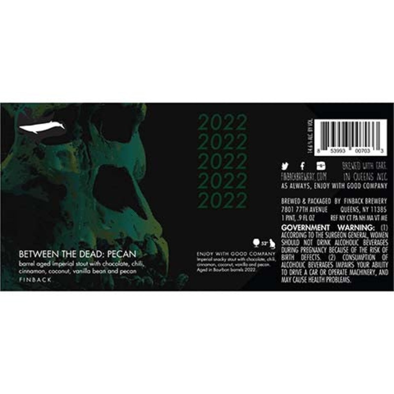Finback Between The Dead: Pecan Imperial Stout 500ML BTL