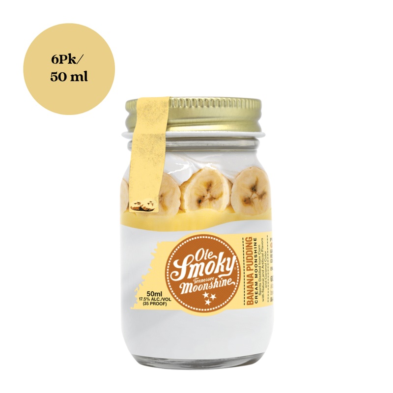 Ole Smoky Moonshine Mini Banana Pudding Cream Moonshine 6pk 50mL Shots
