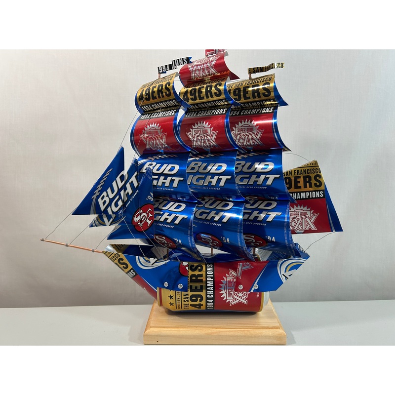 San Francisco 49ers 1994 Champions Super Bowl XXIX Beer Can Ship