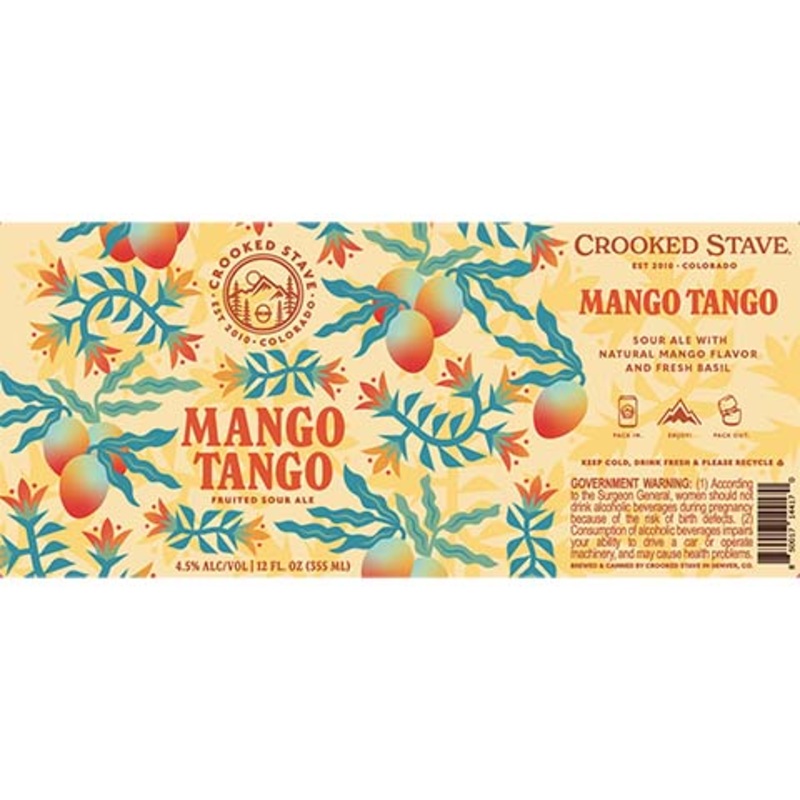 Crooked Stave Mango Tango Sour 12OZ SINGLE CAN